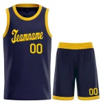 Custom Navy Pink-White Classic Sets Sports Uniform Basketball Jersey