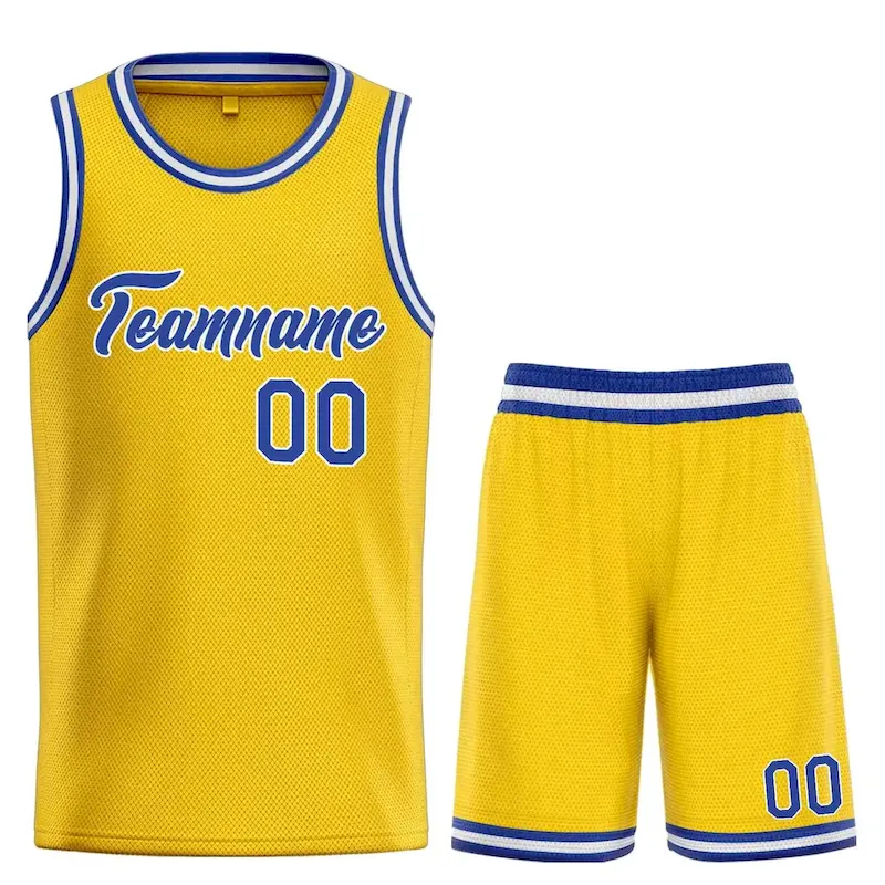 Custom Yellow Royal-White Heal Sports Uniform Classic Sets Basketball Jersey