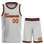 Custom Gray Orange-Black Heal Sports Uniform Classic Sets Basketball Jersey
