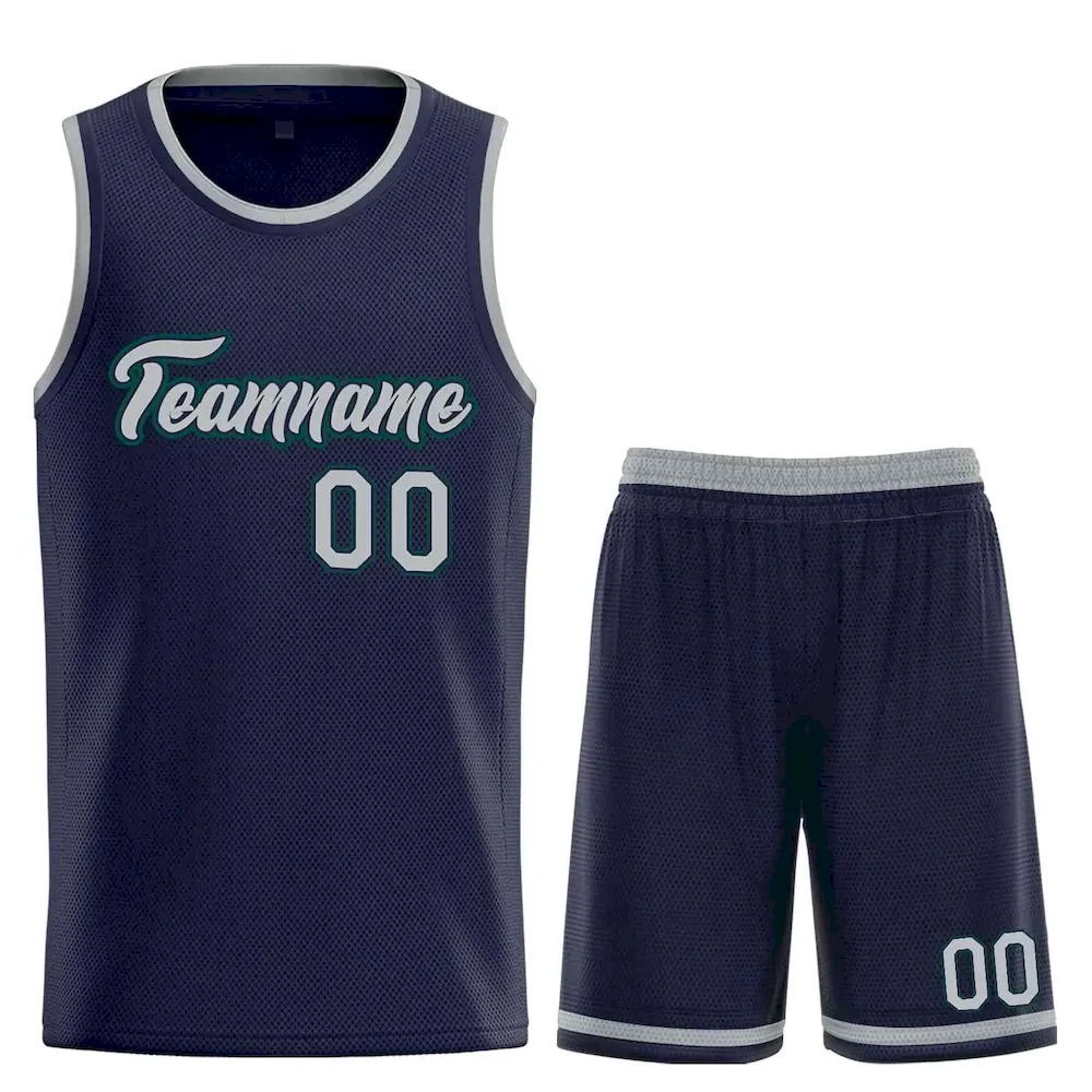 Custom Aqua White Heal Sports Uniform Classic Sets Basketball Jersey