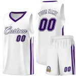 Custom Royal White Classic Sets Sports Uniform Basketball Jersey