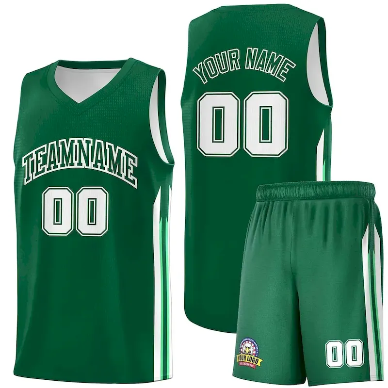 Custom Green White Classic Sets Sports Uniform Basketball Jersey