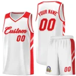 Custom White Red-Pink Classic Sets Sports Uniform Basketball Jersey
