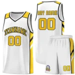 Custom White Aqua-Red Classic Sets Sports Uniform Basketball Jersey