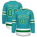 Custom Black Orange-White Classic Style Hockey Jersey