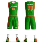 Custom Green Green Classic Sets Mesh Basketball Jersey