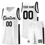 Custom White Red-Royal Side Two-Tone Classic Sports Uniform Basketball Jersey