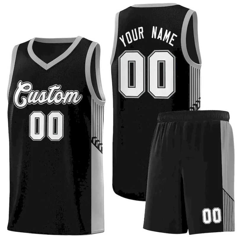 Custom Khaki Crimson Side Stripe Fashion Sports Uniform Basketball Jersey