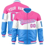 Custom White Royal-Red Lace-Up Neck Hockey Jersey
