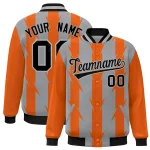 Custom Orange Royal-White Lace-Up Neck Hockey Jersey