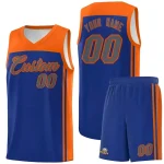 Custom Royal Orange Classic Sets Sports Uniform Basketball Jersey
