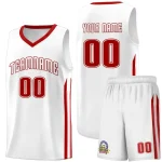 Custom White Navy-Orange Classic Sets Sports Uniform Basketball Jersey
