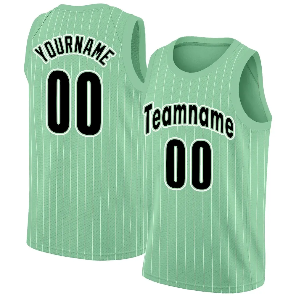 Custom White Black Stripe Fashion Tops Fashion Sportwear Basketball Jersey