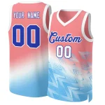 Custom Purple Yellow-Black Gradient Fashion Tops Slash Basketball Jersey