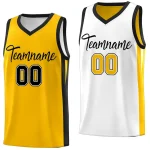 Custom Pink White Double Side Tops Training Basketball Jersey