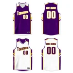 Custom Red Royal-White Double Side Tops Basketball Jersey