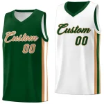 Custom Royal White Double Side Tops Men Training Basketball Jersey