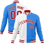 Custom Green Cream Raglan Sleeves Full-Snap Varsity Personalized Letterman Baseball Coats Jacket