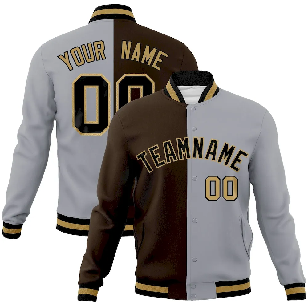 Custom Navy Neon Green-White Classic Style Varsity Full-Snap Letterman Jacket