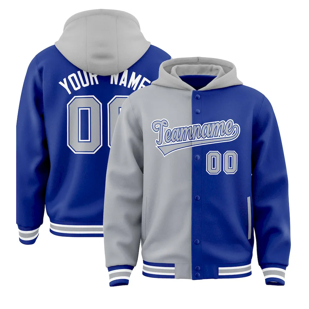 Custom Royal Red-White Classic Style Pullover Fashion Hoodie
