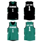 Custom Red White Reversible Double Side Tops Basketball Jersey