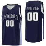 Custom Navy White Classic Tops Fashion Sportwear Basketball Jersey