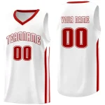 Custom White Black Classic Tops Fashion Sportwear Basketball Jersey