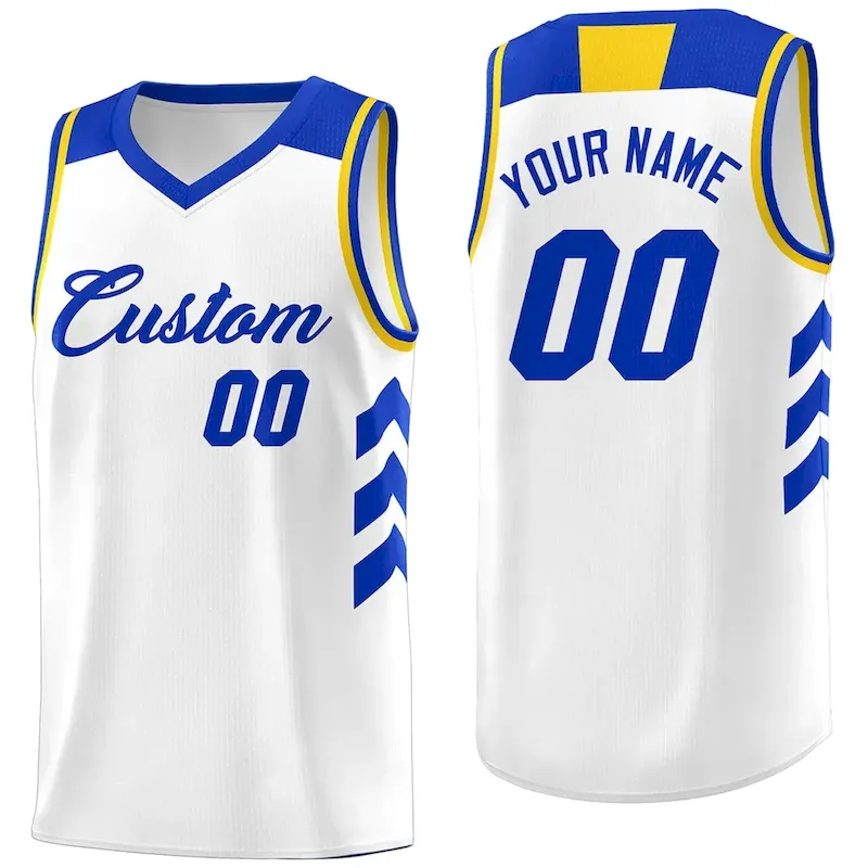 Custom Yellow Purple Classic Tops Fashion Sportwear Basketball Jersey