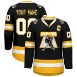Custom Red Black-White Classic Style Hockey Jersey