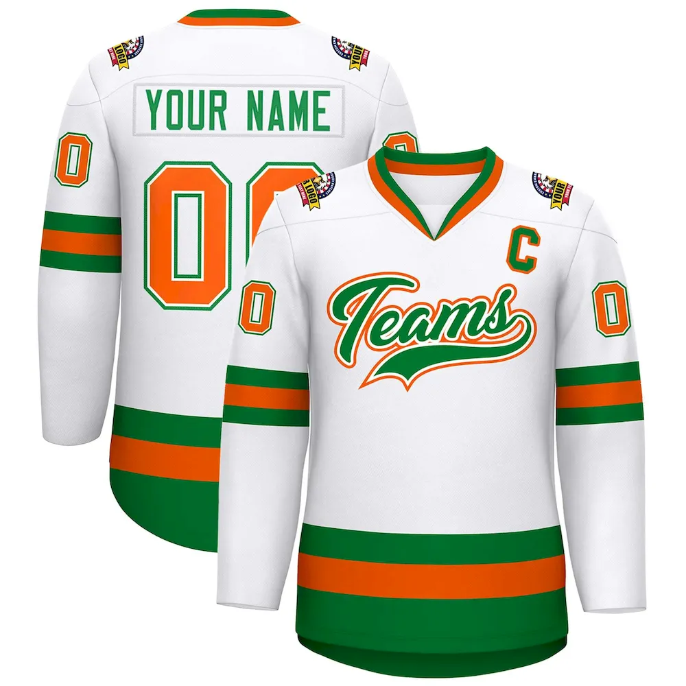 Custom Royal Red-White Classic Style Hockey Jersey