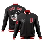 Custom Cardinal Black-Cream Classic Style Personalized Uniform Pullover Hoodie