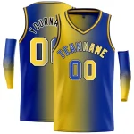 Custom White Maroon-Yellow Personalized Basketball Shorts