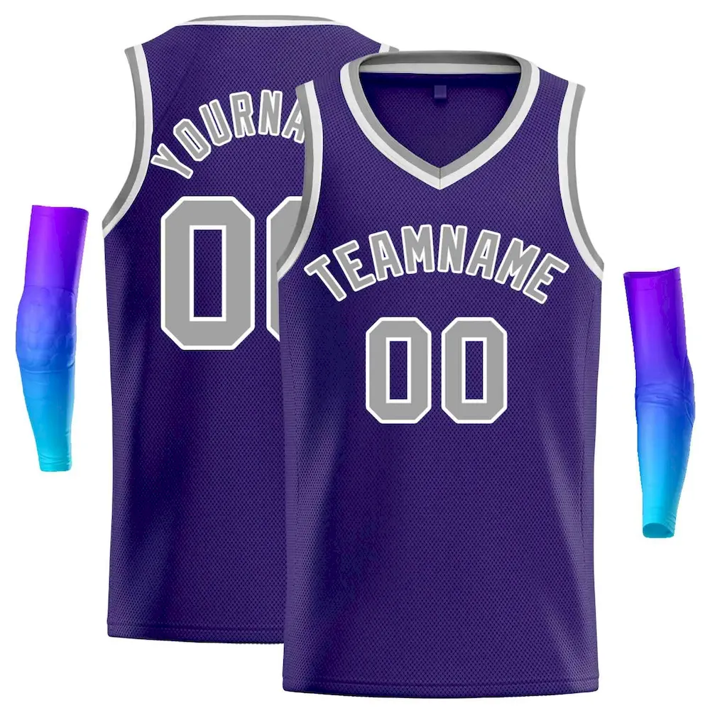 Custom Powder Blue White-Gold Classic Style Hockey Jersey