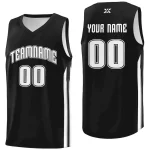 Custom Black White-Classic Tops Mesh Sport Basketball Jersey