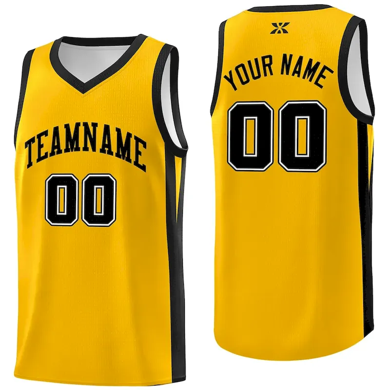 Custom Black White Classic Tops Sports Personalized Basketball Jersey