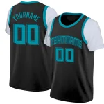 Custom Gray Purple-White Classic Tops Casual Fake Sleeve Basketball Jersey