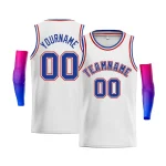 Custom Red Royal-Red Classic Tops Men Casual Bull Basketball Jersey