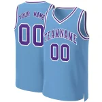 Custom Light Blue White-Royal Classic Tops Basketball Jersey