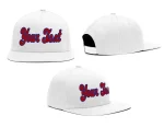 Custom White Red-Blue Casual Sport Baseball Cap