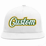 Custom White Orange-White Casual Sport Baseball Cap