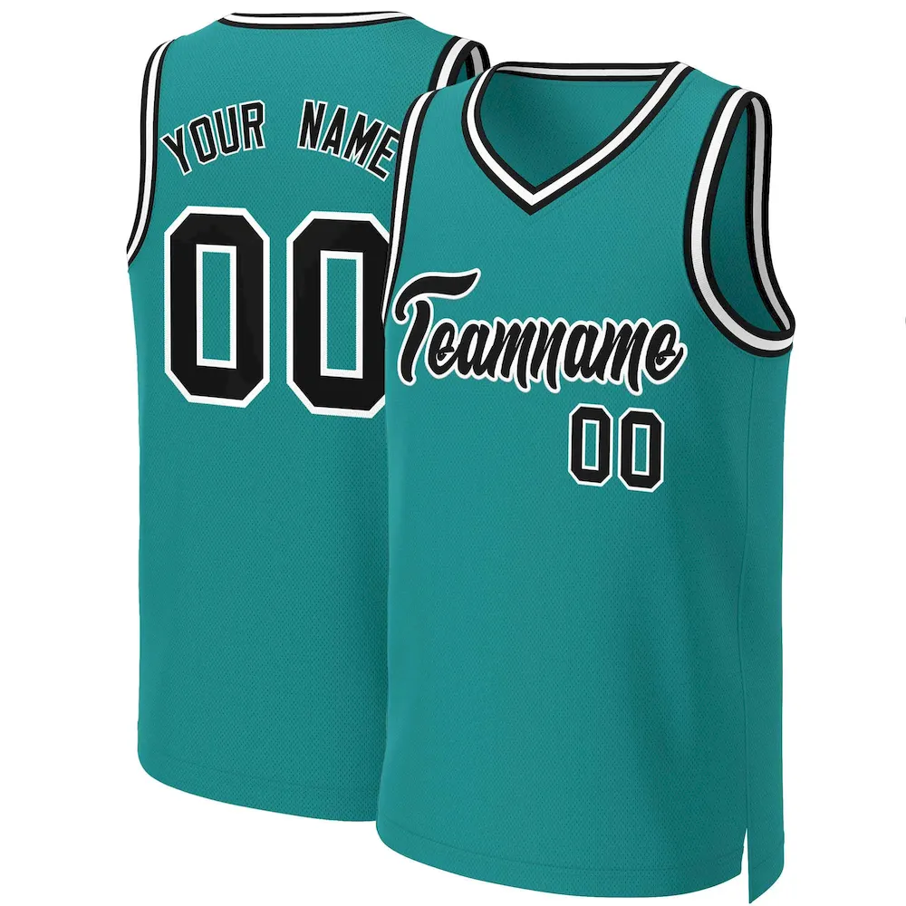 Custom Yellow Black-White Classic Tops Basketball Jersey