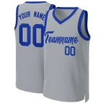 Custom Gray Orange Classic Tops Basketball Jersey