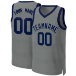 Custom Dark Gray Navy Classic Tops Basketball Jersey