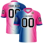 Custom Royal White-Gray Personalized Gradient Fashion Authentic Football Jersey