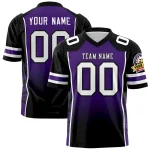 Custom White Black-Crimson Raglan Sleeves Personalized Side Pattern Authentic Football Jersey