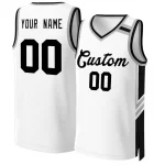 Custom Purple Gold White Classic Tops Mesh Basketball Jersey