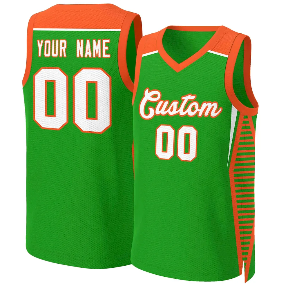 Custom Aqua White-Orange Classic Tops Mesh Basketball Jersey