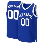 Custom Orange Royal-White Classic Tops Basketball Jersey