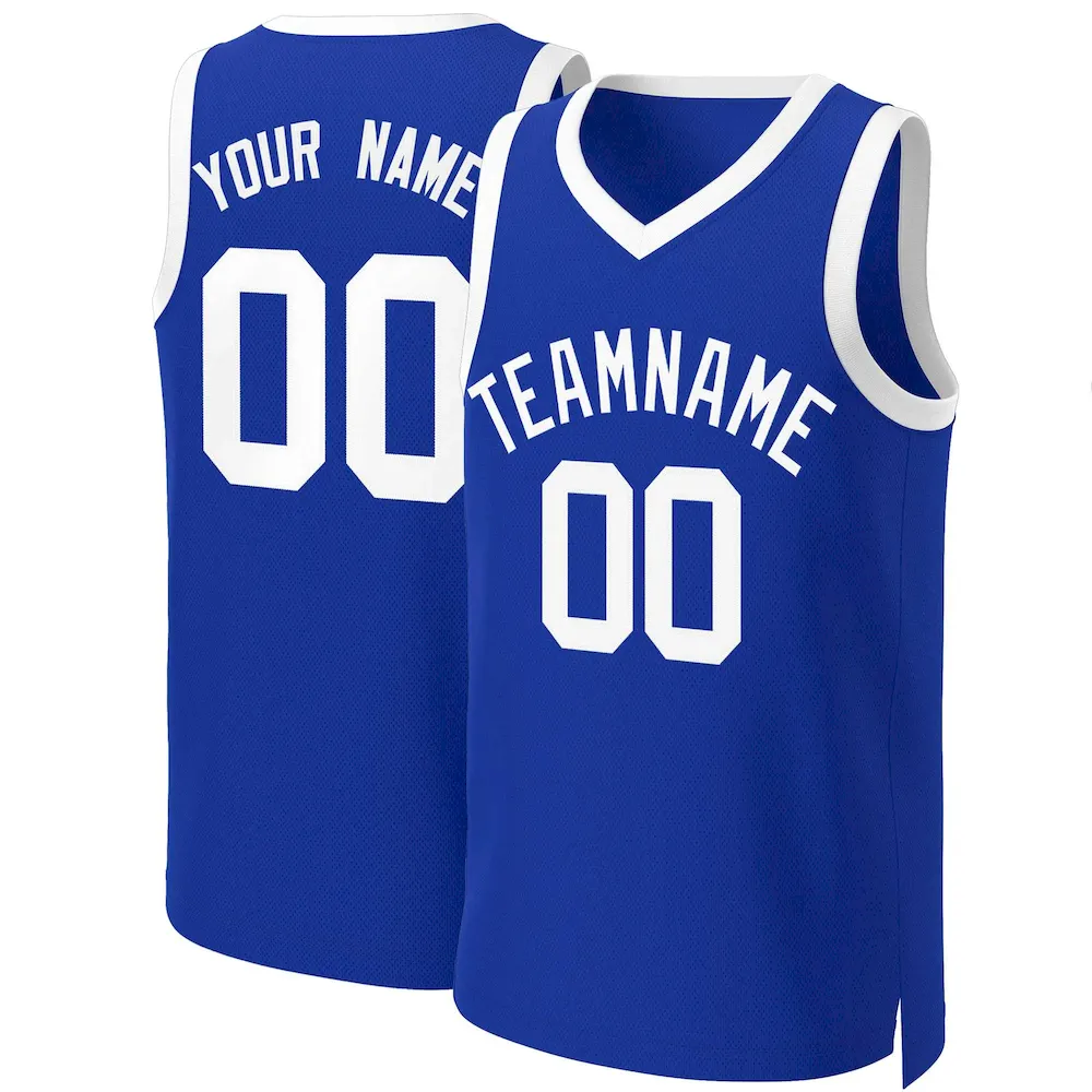 Custom Orange Royal-White Classic Tops Basketball Jersey