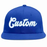 Custom Royal White-Light Blue Casual Sport Baseball Cap